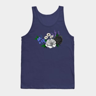 Black and White Rose Atheistic Tank Top